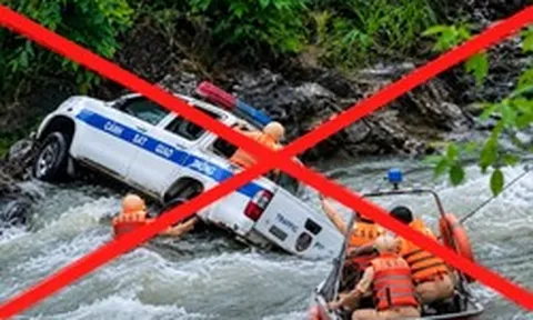 Công an Lào Cai bác tin xe công vụ lao xuống suối