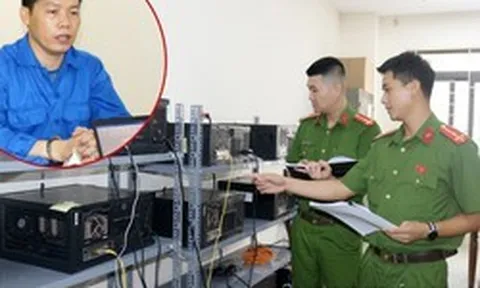 Công an đồng loạt khám xét, bắt Lê Trung Hiếu SN 1984, thu 66 máy tính, 2 ô tô, 5 sổ đỏ, 14 tỷ đồng