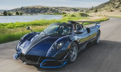 Ngắm chiếc siêu xe Pagani Huayra Roadster đầu tiên trên thế giới dùng hộp số sàn