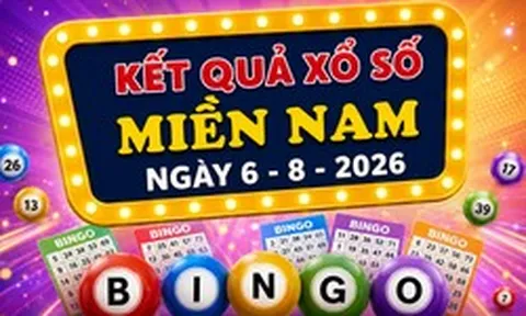 XSMN 6/8 - Kết quả XSMN hôm nay thứ Năm ngày 6/8/2026