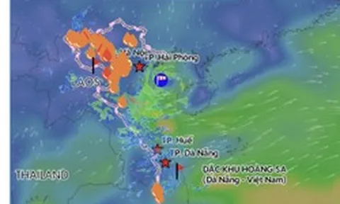 Áp thấp nhiệt đới hình thành ngay trên Vịnh Bắc Bộ