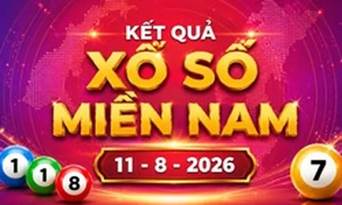 XSMN 11/8 - Kết quả xổ số miền Nam hôm nay thứ Ba ngày 11/8/2026