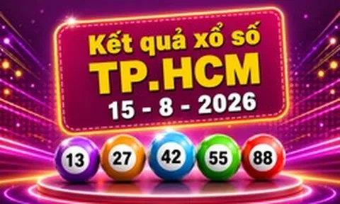 XSHCM 15/8 - Kết quả xổ số TP.HCM hôm nay 15/8/2026