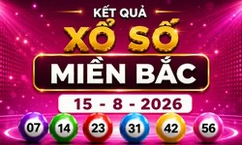 XSMB 15/8 - Kết quả XSMB hôm nay thứ Bảy ngày 15/8/2026