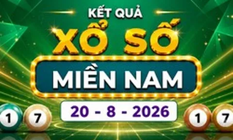 XSMN 20/8 - Kết quả XSMN hôm nay thứ Năm ngày 20/8/2026