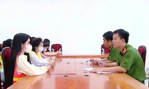 CA khám xét 9 địa điểm tại 5 tỉnh thành, đưa 47 đối tượng về trụ sở, cầm đầu là Ngô Thị Trang SN 1990