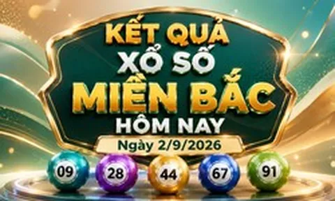 XSMB 02/09 - Xổ số miền Bắc hôm nay ngày 2/9/2026