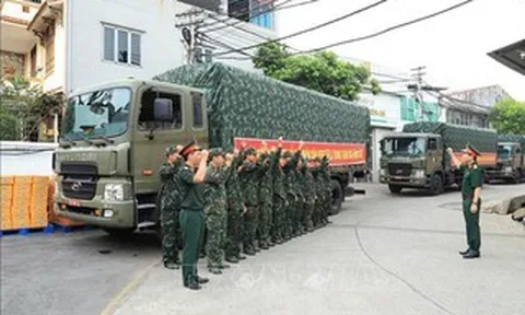 Đoàn Việt Nam cùng thiết bị, chó nghiệp vụ tham gia khắc phục hậu quả động đất ở Venezuela