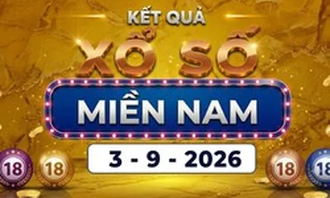 XSMN 3/9 - Xổ số miền Nam hôm nay 3/9/2026