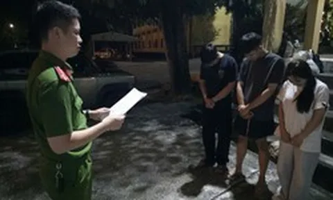 Bắt giữ Hoàng Linh Chi SN 2007 và 2 nam thanh niên