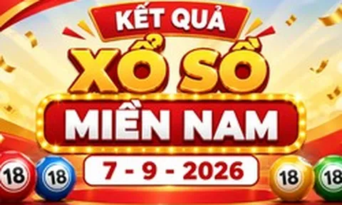 XSMN 7/9 - Kết quả xổ số miền Nam hôm nay 7/9/2026 - XSMN ngày 7 tháng 9