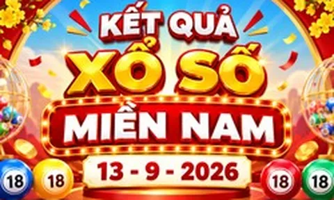 XSMN 13/9 - Kết quả XSMN hôm nay 13/9/2026 - Xổ số miền Nam ngày 13 tháng 9
