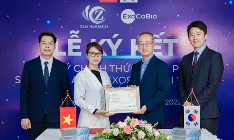 Lễ ký kết hợp đồng phân phối ASCE+ giữa Mia Beauty & ExoCoBio tại Zacy Aesthetics Việt Nam