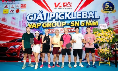 VAP Group tổ chức giải pickleball kỷ niệm 5 năm thành lập - Gắn kết để phát triển
